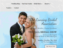 Tablet Screenshot of lansingbridalshow.com